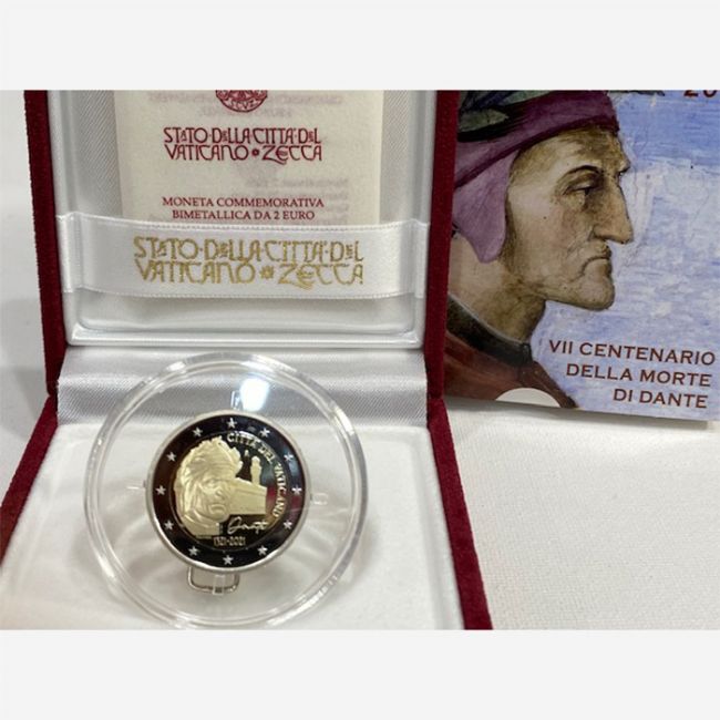 PONTIFICATO DI PAPA FRANCESCO - MONETA COMMEMORATIVA 2 EURO FONDO SPECCHIO